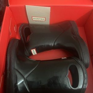 Kids black hunter boots
